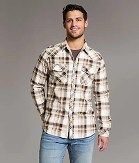 Textured Plaid Athletic Shirt