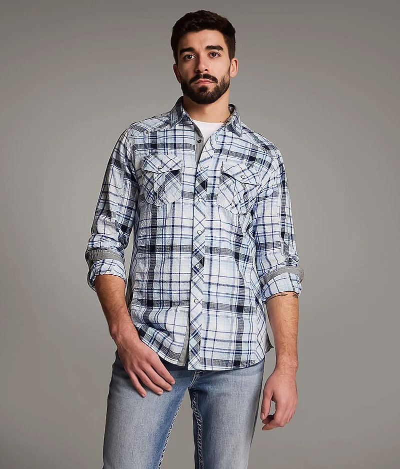 Textured Plaid Standard Shirt