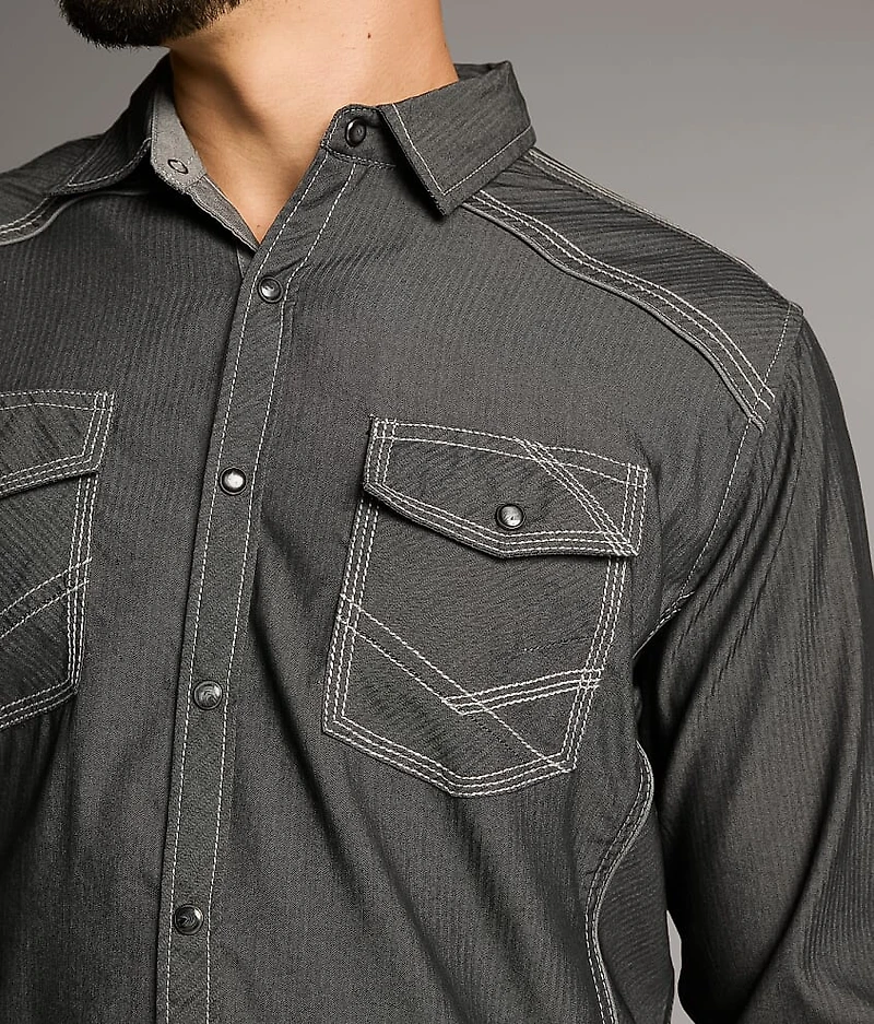 Embroidered Athletic Stretch Shirt