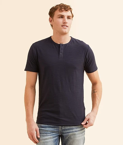 Slub Knit Henley