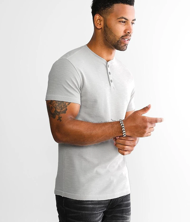 Slub Knit Henley