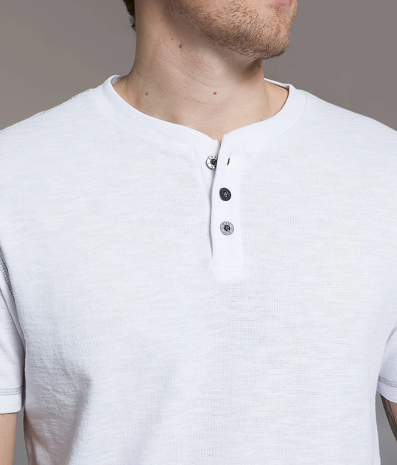 Slub Knit Henley