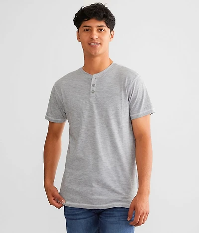 Slub Knit Henley
