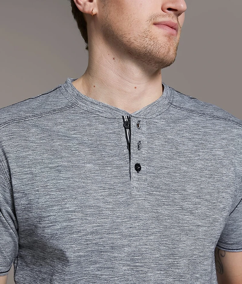 Slub Knit Henley