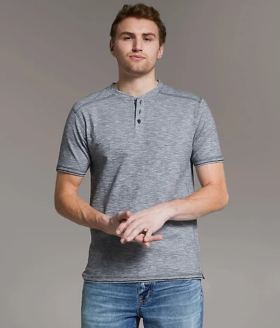 Slub Knit Henley