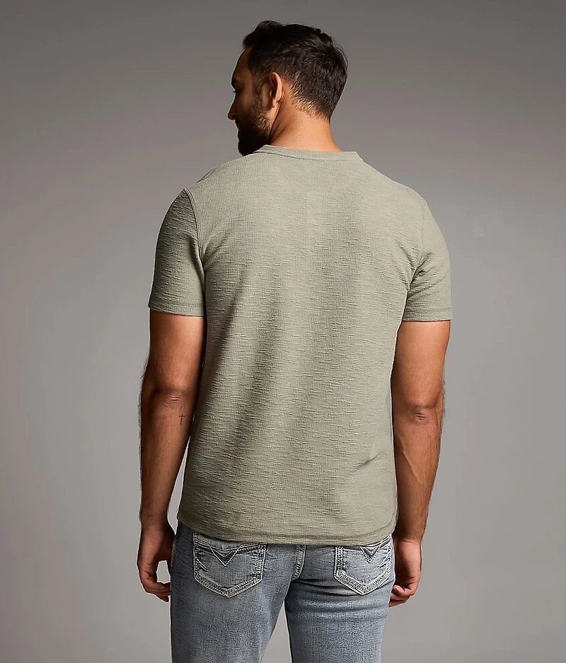 Slub Knit Henley