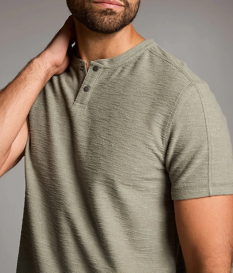 Slub Knit Henley