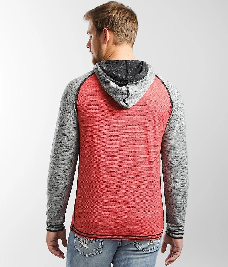 Striped Henley Hoodie