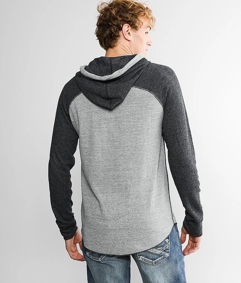 Heathered Raglan Sleeve Hoodie