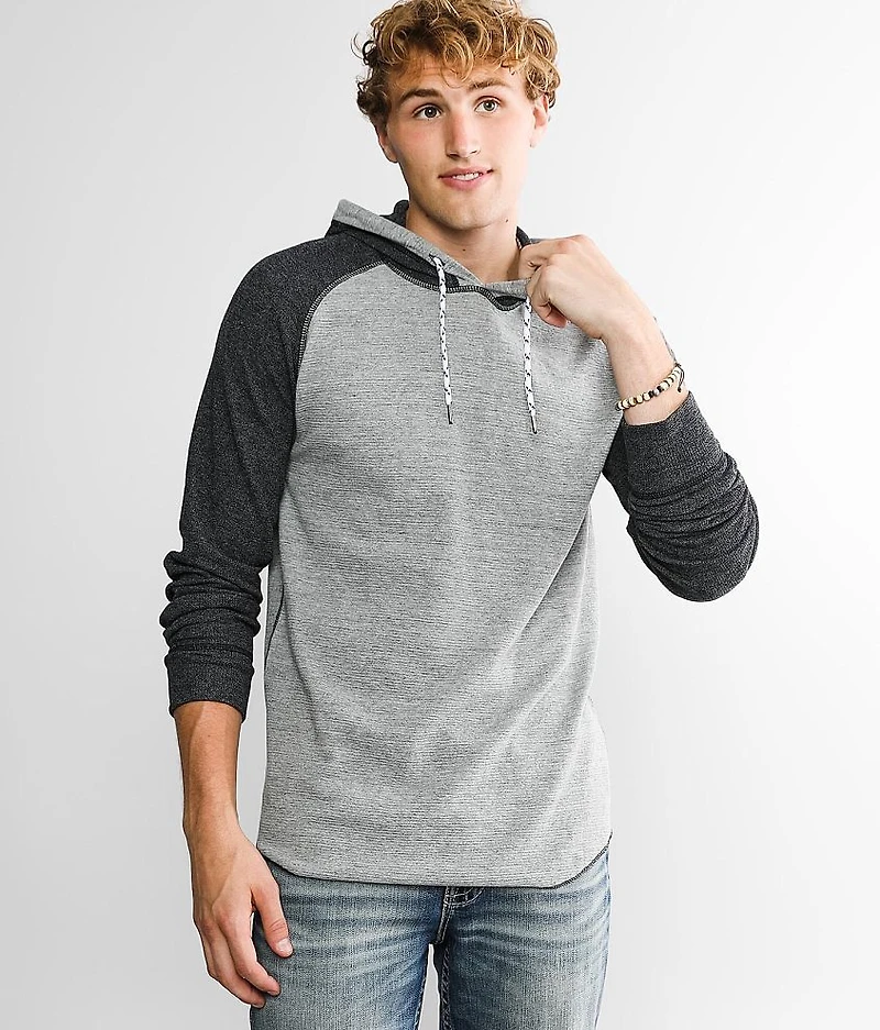 Heathered Raglan Sleeve Hoodie