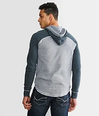 Striped Henley Hoodie