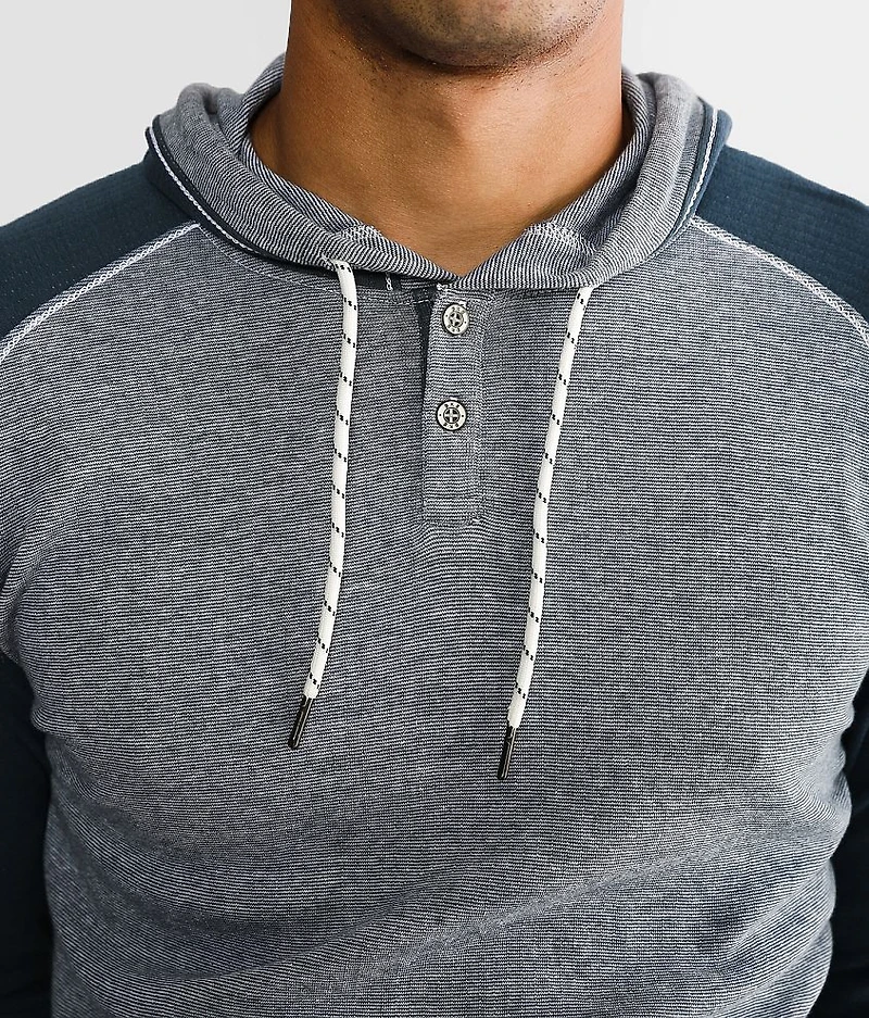 Striped Henley Hoodie