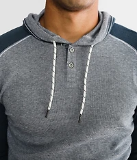 Striped Henley Hoodie