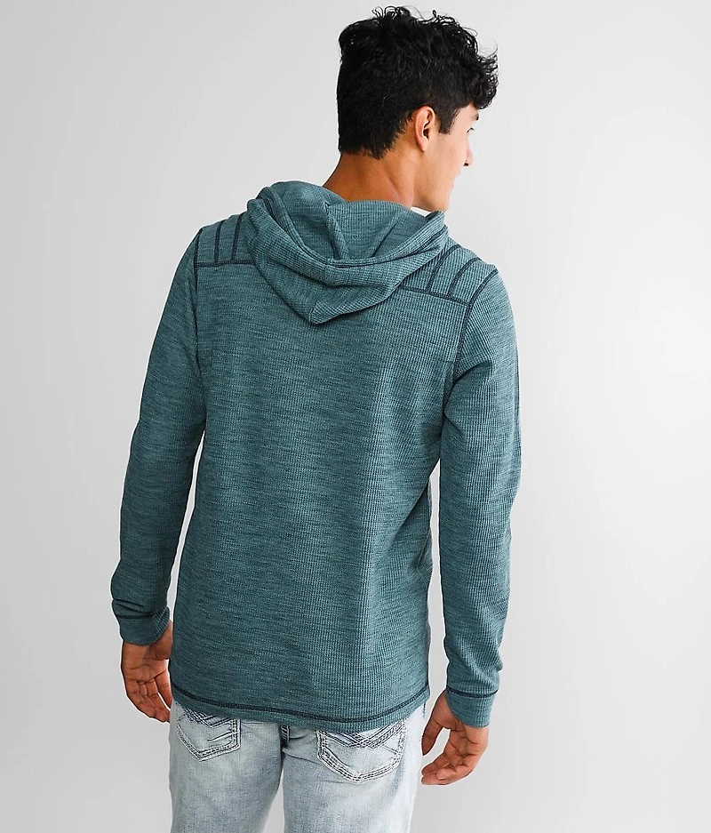 Thermal Henley Hoodie