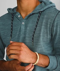 Thermal Henley Hoodie