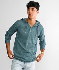 Thermal Henley Hoodie