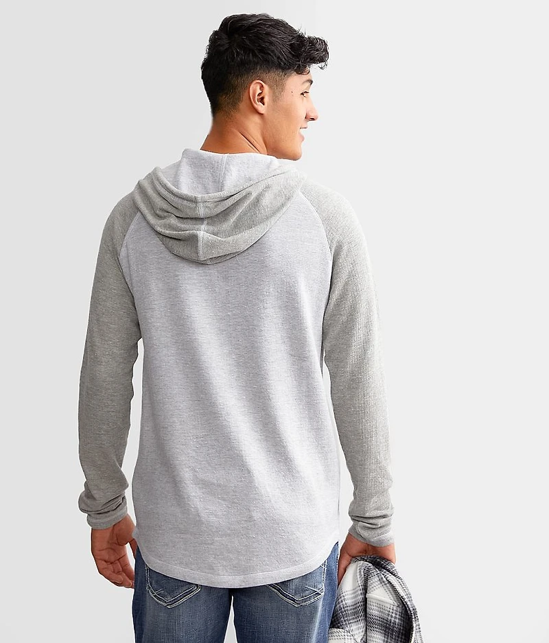 Pieced Henley Hoodie