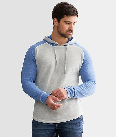 Heathered Raglan Sleeve Hoodie