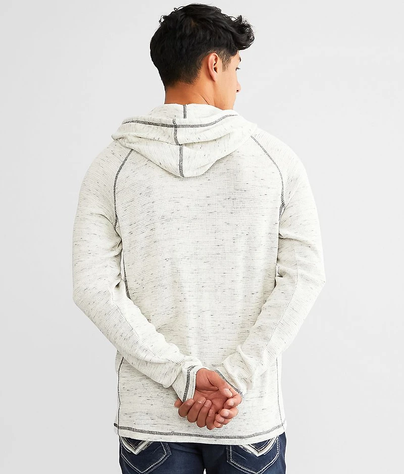 Waffle Henley Hoodie