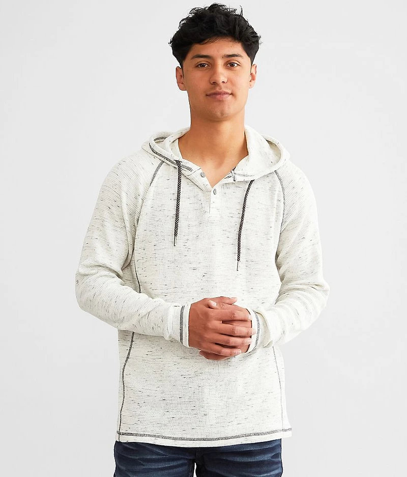 Waffle Henley Hoodie