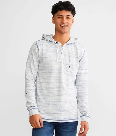Marled Henley Hoodie