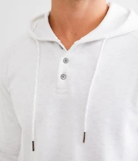 Marled Henley Hoodie