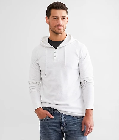 Marled Henley Hoodie