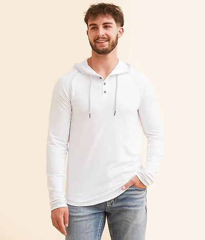 Knit Henley Hoodie