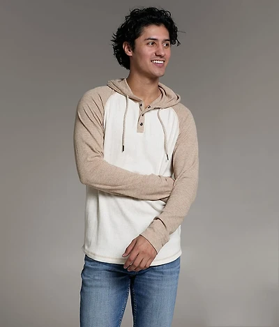 Raglan Henley Hoodie