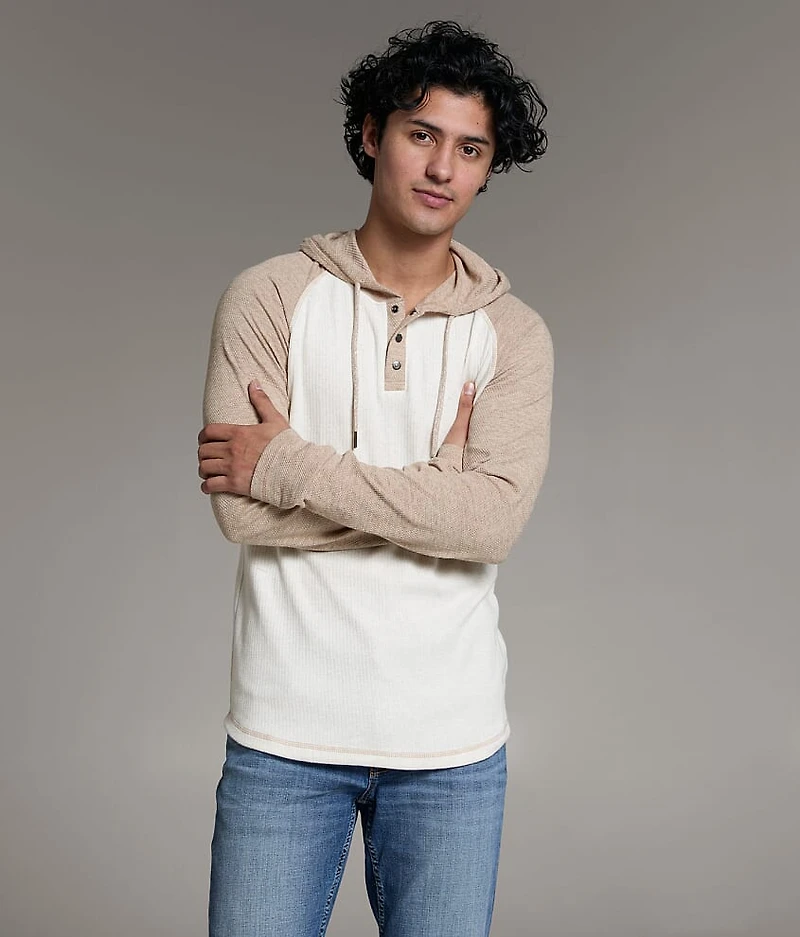 Raglan Henley Hoodie