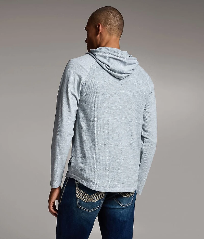 Quarter Snap Henley Hoodie