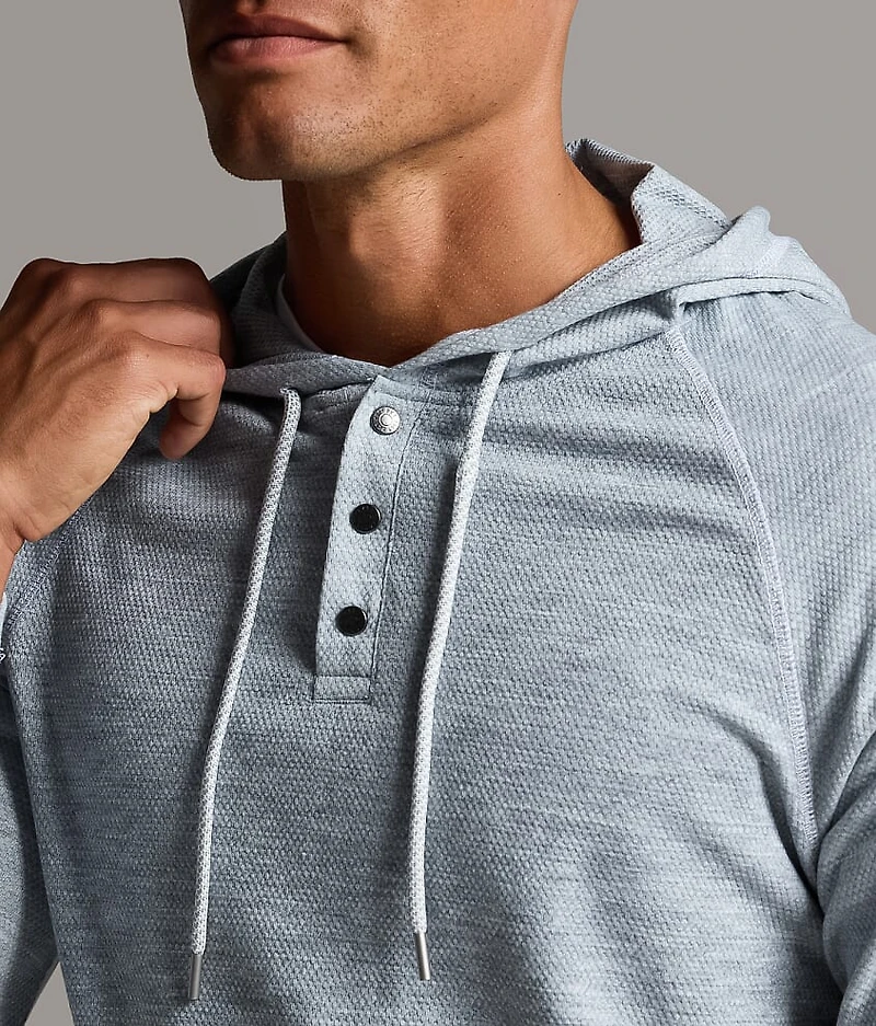 Quarter Snap Henley Hoodie