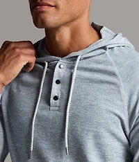 Quarter Snap Henley Hoodie