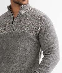 Plated Quarter Zip Pullover Sweater
