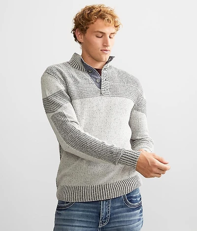 Plated Henley Sweater