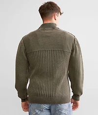 Washed Henley Sweater
