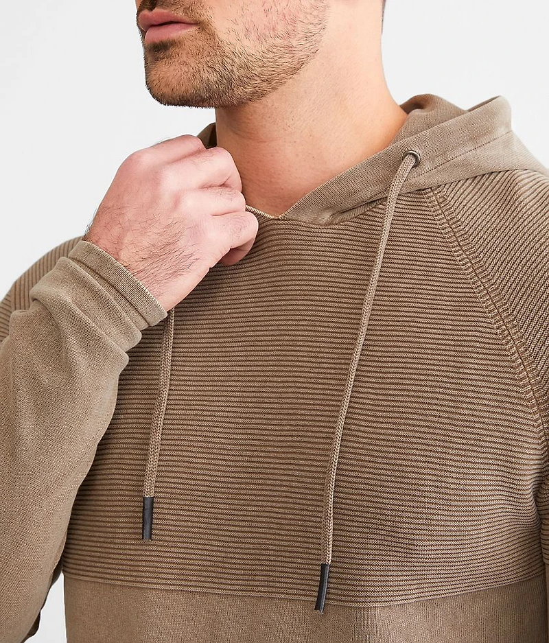 Stonewash Crossover Hooded Sweater