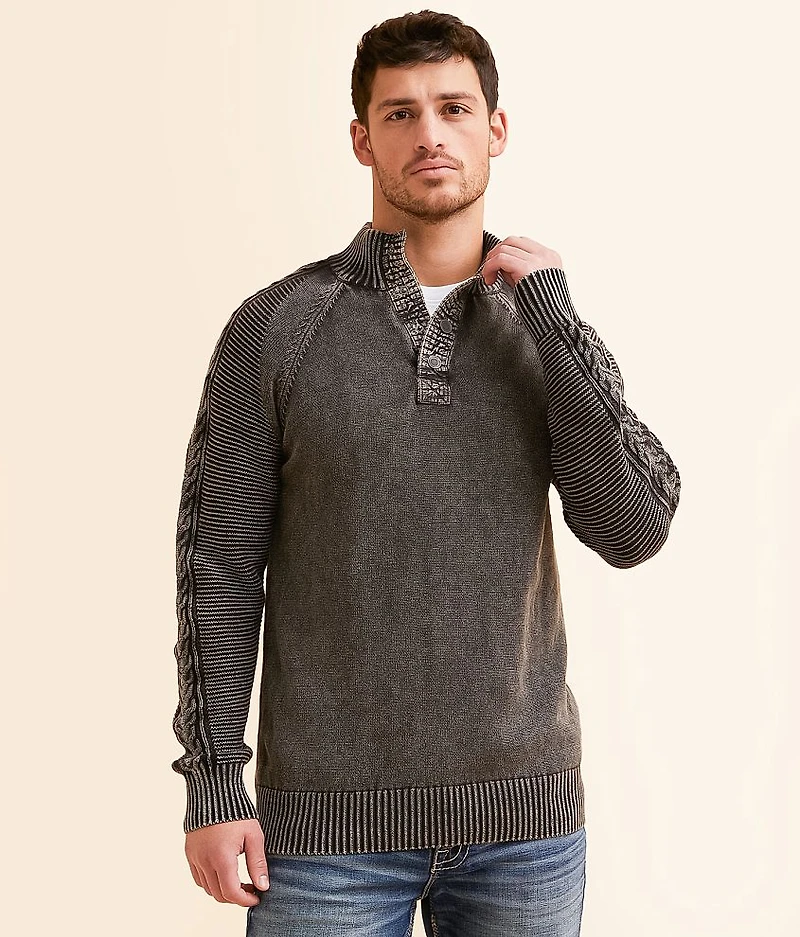 Stonewash Henley Sweater