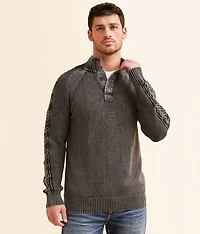 Stonewash Henley Sweater