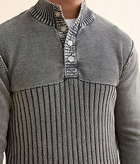 Washed Henley Sweater
