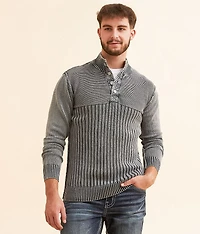 Washed Henley Sweater