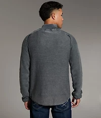 Stonewash Quarter Snap Sweater