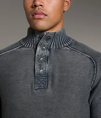 Stonewash Quarter Snap Sweater