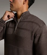 Stonewash Quarter Zip Sweater