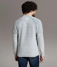 Stonewash Quarter Zip Sweater