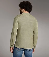 Stonewash Quarter Zip Sweater