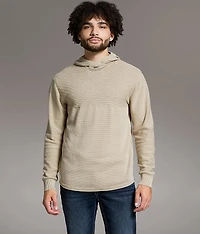 Stonewash Crossover Hooded Sweater