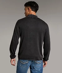 Stonewash Quarter Zip Sweater