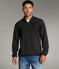 Stonewash Quarter Zip Sweater