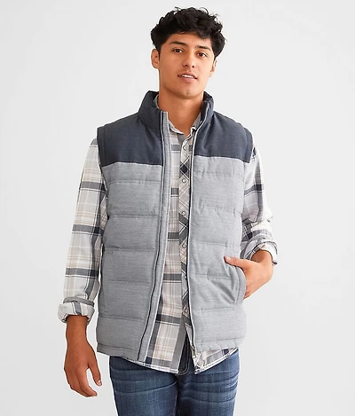Marled Puffer Vest